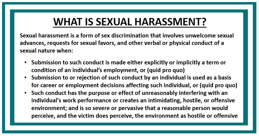 What is sexual harassment definition